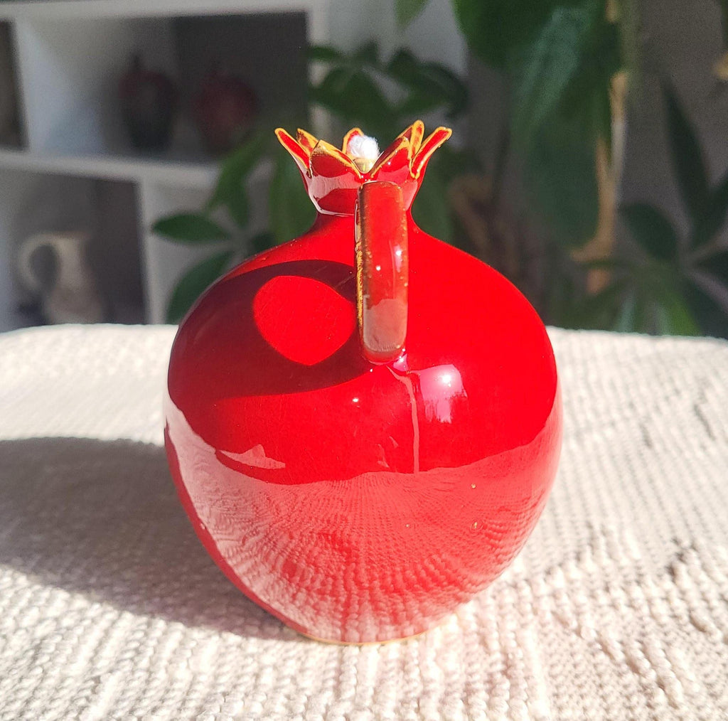 Pomegranate Oil Lamps | Mediterranean Home Decor | Handcrafted Ceramic