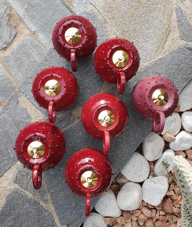 Prickly Pear Oil Lamps | Aústu Collection | Handcrafted Ceramic