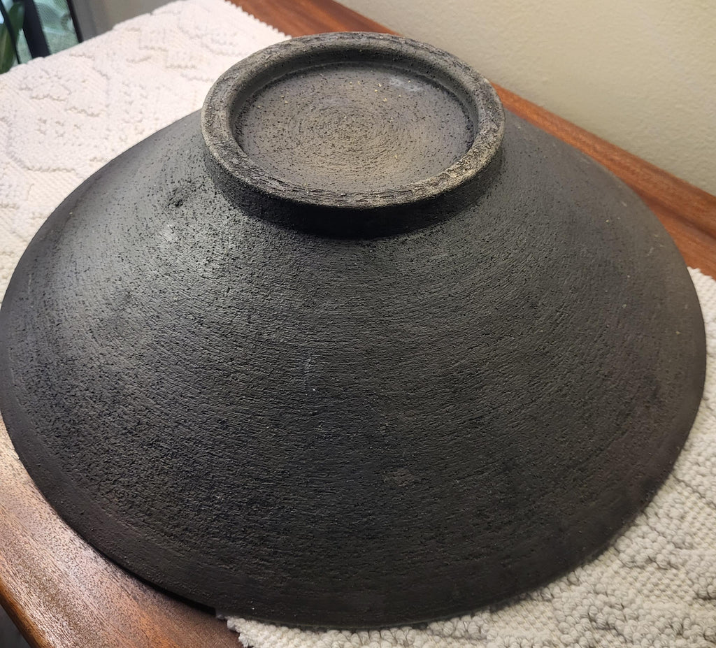 Unique Decorative Red Poppy Plate | Raku Ware | Handcrafted Ceramic