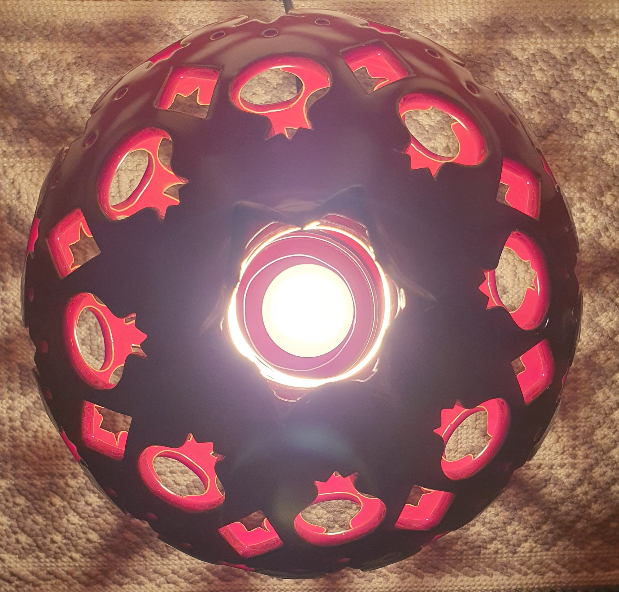 Lampada Melagrana Intagliata